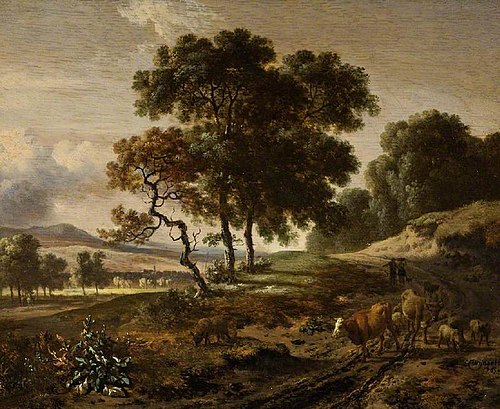 Landscape with cattle, 1670, Jan Wijnants
