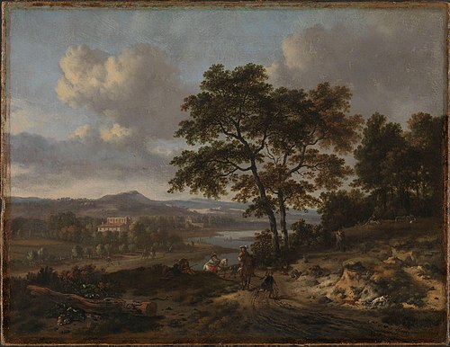 Landscape with River, 1667, Jan Wijnants