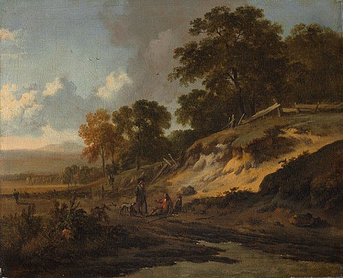 Landscape with Hunters, 1660, Jan Wijnants