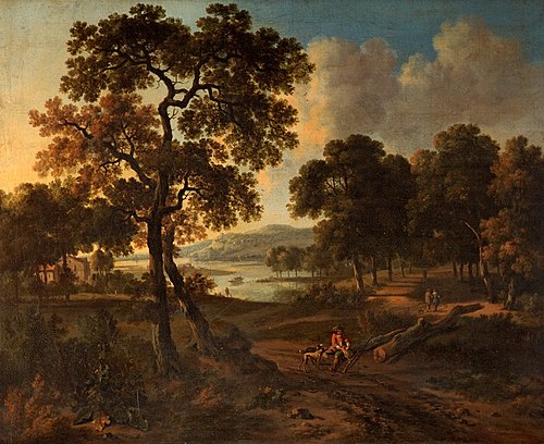 Landscape with a Hunter, 1670, Jan Wijnants
