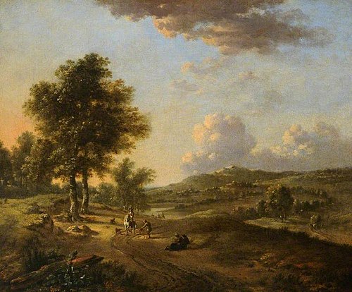 Landscape: The Mendicant, 1660, Jan Wijnants