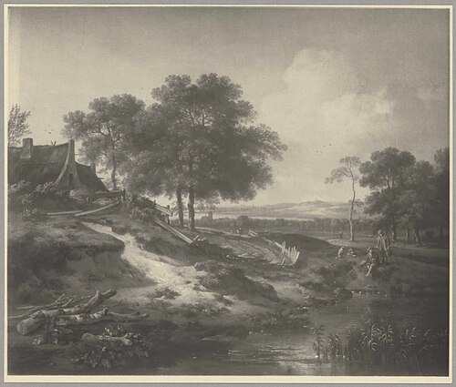 Landscape with a pond, 1643, Jan Wijnants