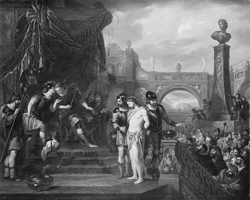 Christ before Pilate, 1697, Arnold Houbraken
