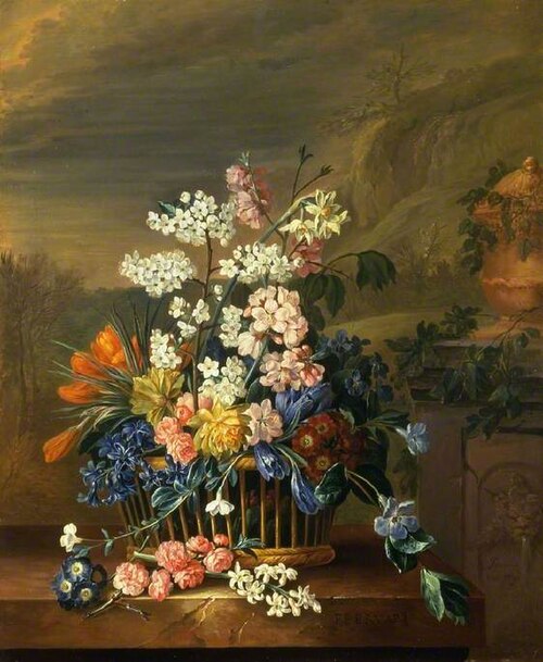Twelve Months of Flowers: February, 1732, Jacob van Huysum
