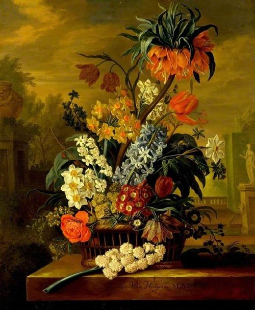 Twelve Months of Flowers: March, 1732, Jacob van Huysum