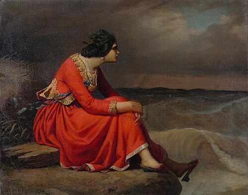 Junge Frau am Meer, 1837, Johann Conrad Zeller