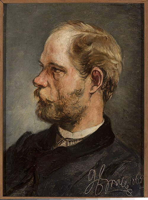 Portrait of Walery Gadomski, sculptor, 1865, Andrzej Grabowski