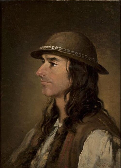 Popiersie górala Michała Walczaka-Gąsienicy, 1865, Andrzej Grabowski