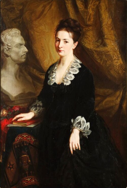Portret Antoniny Hoffmann, 1875, Andrzej Grabowski