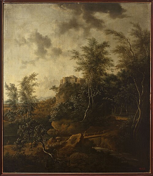 Landscape with a castle, , Frederik de Moucheron