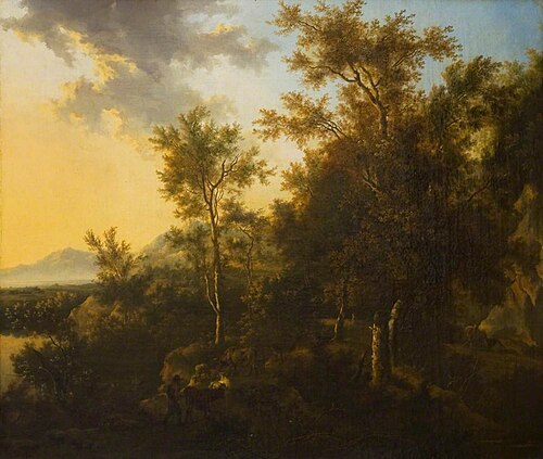 A Wooded Landscape with a Herdsman, , Frederik de Moucheron