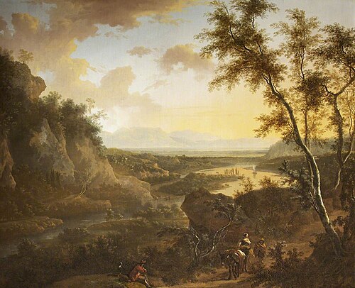 An Italianate Landscape, , Frederik de Moucheron