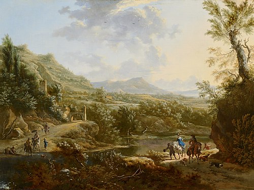 Italian Landscape, 1670, Frederik de Moucheron