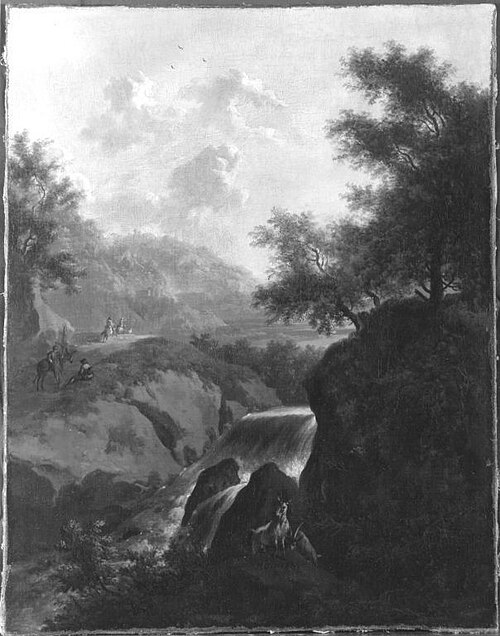 Landschaft mit Wasserfall, 1662, Frederik de Moucheron