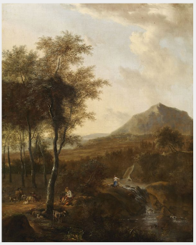 An Italianate Landscape, , Frederik de Moucheron