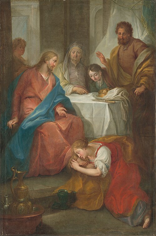 Návšteva v dome farizea Šimona, 1781, Jakub Kohl