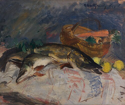 Stillleben mit Fischen, 1921, László Mattyasovszky-Zsolnay