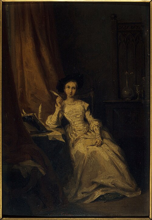 Portrait d'une actrice (Mme Volnys ?), 1835, Adèle-Anaïs Toudouze