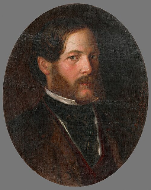 Portrait of Baron Gejza Mednyánszky, 1855, Kálmán Rudnyánszky