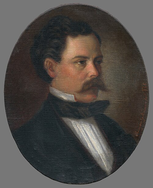 Portrét pána Jozefa Szirányiho, 1855, Kálmán Rudnyanszky