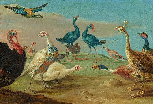 A Landscape with Birds, 1665, Jan van Kessel