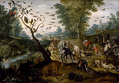 Noah's Family Assembling Animals before the Ark, 1660, Jan van Kessel