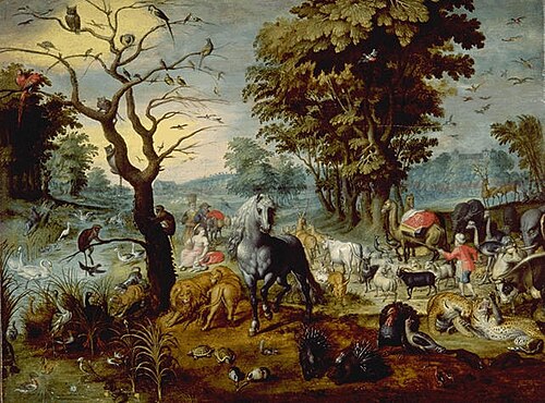 L'Entrée dans l'Arche, 1650, Jan van Kessel