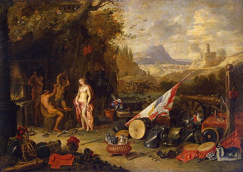 Venus at the Forge of Vulcan (Allegory of the Fire), 1662, Jan van Kessel