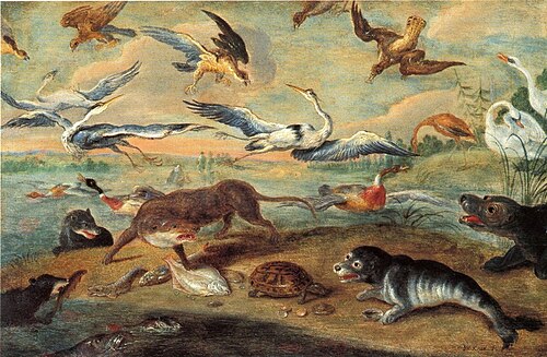 Allegory of air and water, 1650, Jan van Kessel the Elder
