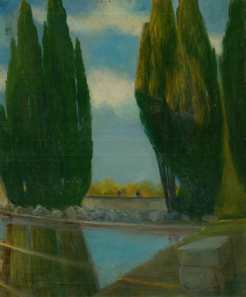 Krajina s jazerom, 1894, Ákos Aranyossy