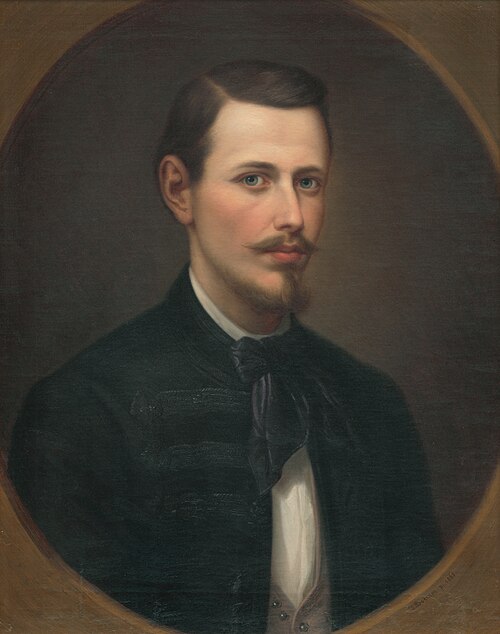 Podobizeň mladého muža s briadkou, 1865, Teodor Boemm