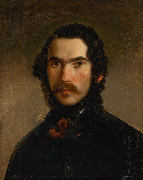 Portrait of a Man in Dark Clothes, 1840, Imrich Emanuel Roth