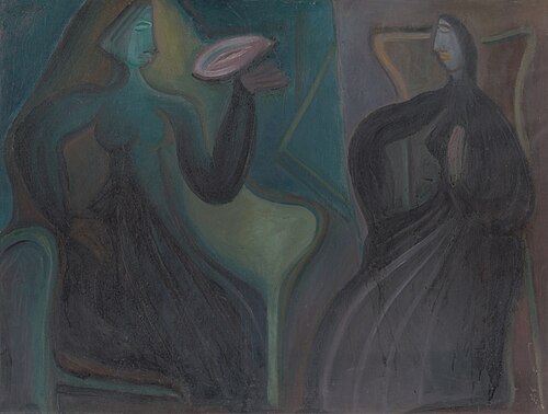 Sediace ženy, 1920, Karol Polónyi
