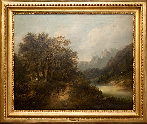 Gebirgspartie aus Tirol, 1850, Eduard Boehm