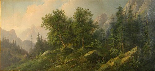 A view of the mountains of Styria, Austria, , Eduard Boehm