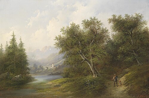 Partie bei Ehrenhausen in Untersteier, 1850, Eduard Boehm