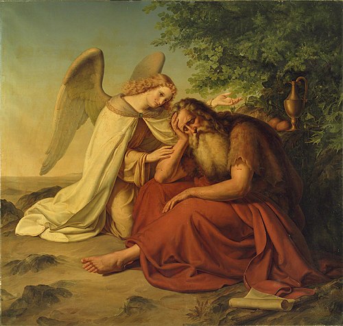 Elijah in the Desert, 1834, Moritz Berendt