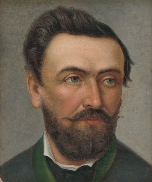 Self-Portrait, 1855, Titus Szent-Istvány