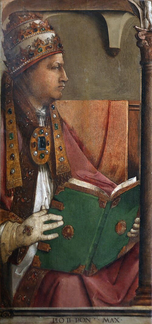 Le pape Pie II, 1474, Joos van Wassenhove