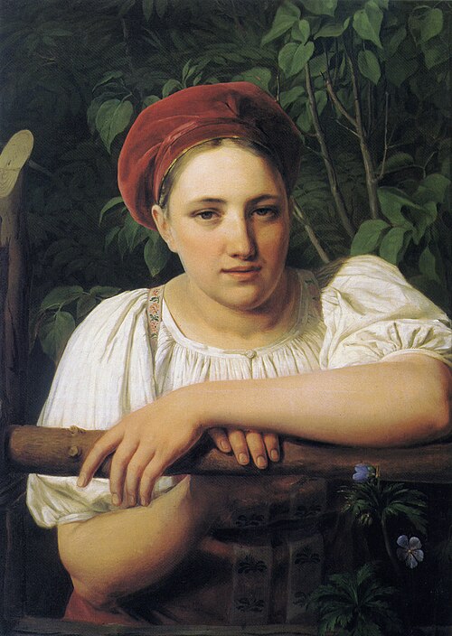 Peasant girl from Tver, 1840, Alexeï Venetsianov
