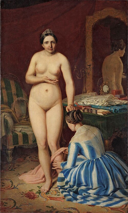 Diane's toilet, 1847, Alexeï Venetsianov