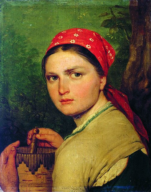 Девушка с бураком, 1824, Alexeï Venetsianov