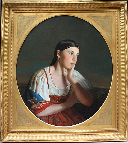 Portrait of a peasant girl, 1900, Alexeï Venetsianov