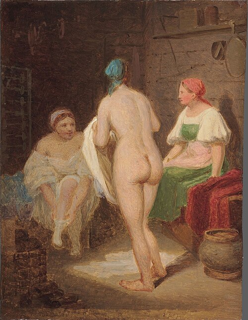 В бане. Эскиз, , Alexeï Venetsianov