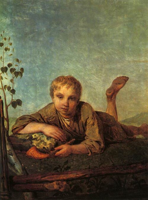 Пастушок с дудкой, 1820, Alexeï Venetsianov