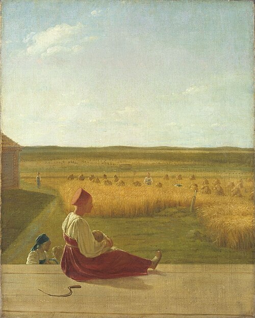 In the Harvest Field. Summer, 1820, Alexeï Venetsianov