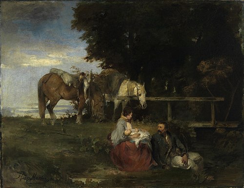 Rast am Waldesrand, 1863, Hans von Marées