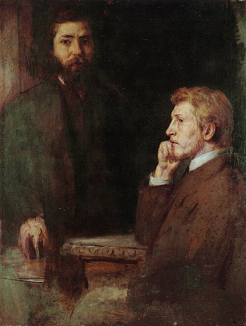 Bildnis Hildebrand und Grant, 1870, Hans von Marées