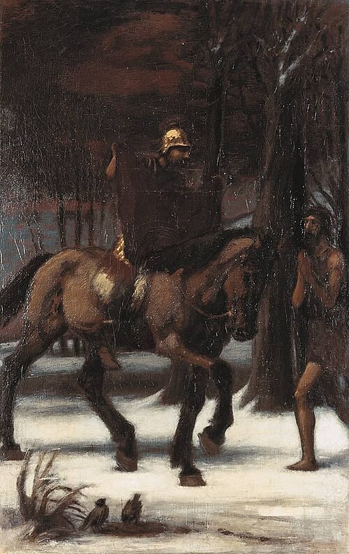 Die drei Reiter II: Hl. Martin, 1885, Hans von Marées