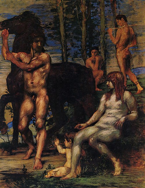Pferdeführer und Nymphe, 1881, Hans von Marées